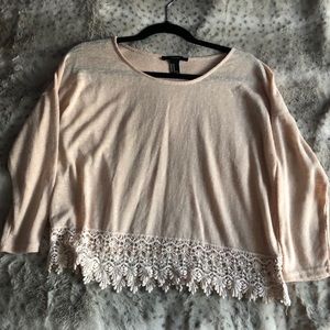 BOGO Woven & Embroidered Peach Top